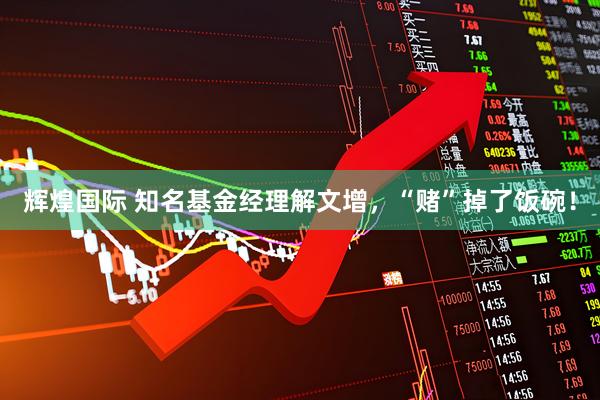 辉煌国际 知名基金经理解文增，“赌”掉了饭碗！